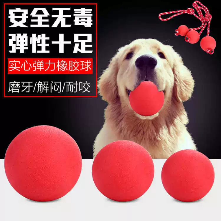 Резиновый упругий мяч, игрушка с веревкой, можно кусать, для pets
