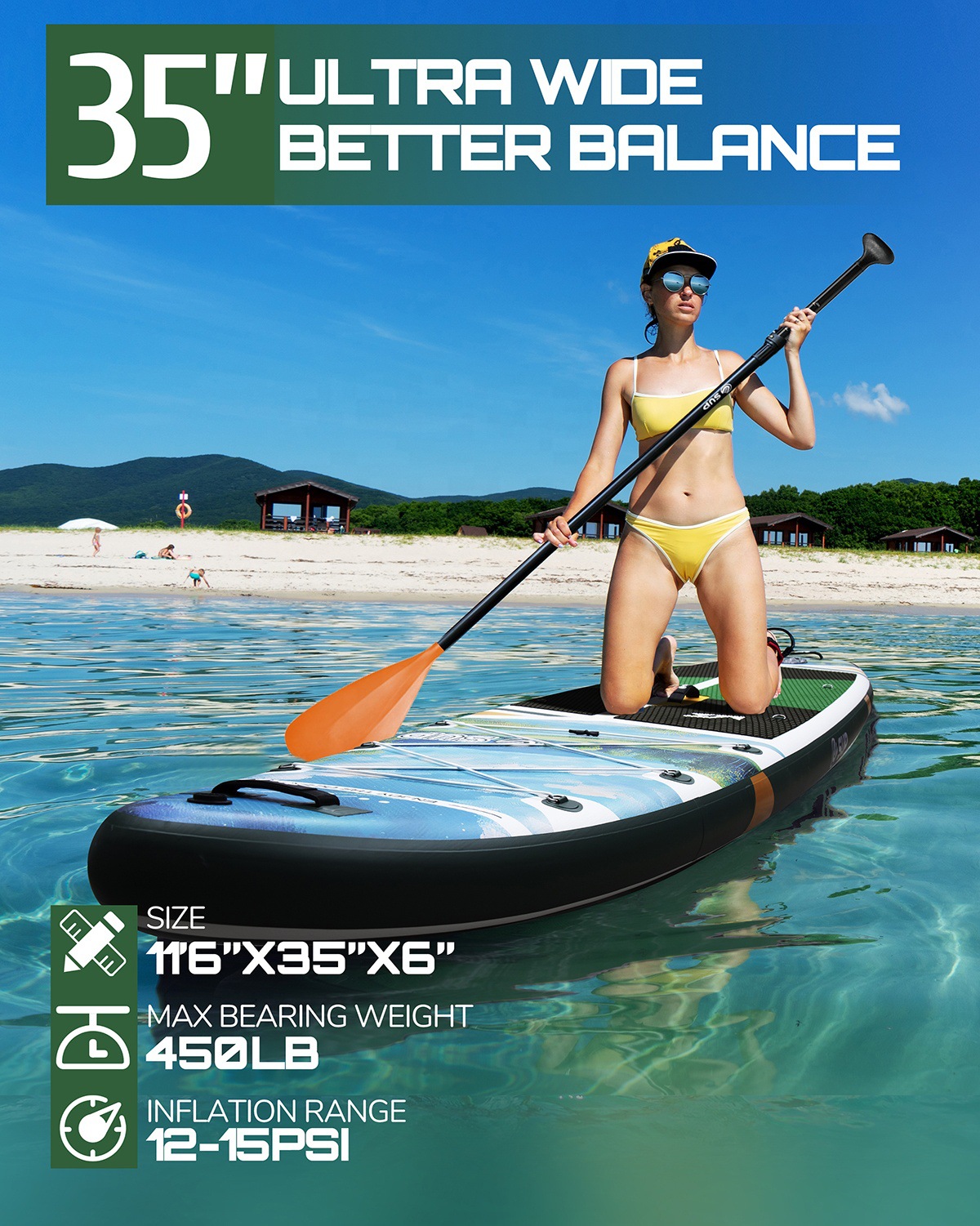 SUP-доска ESUP надувная красная
