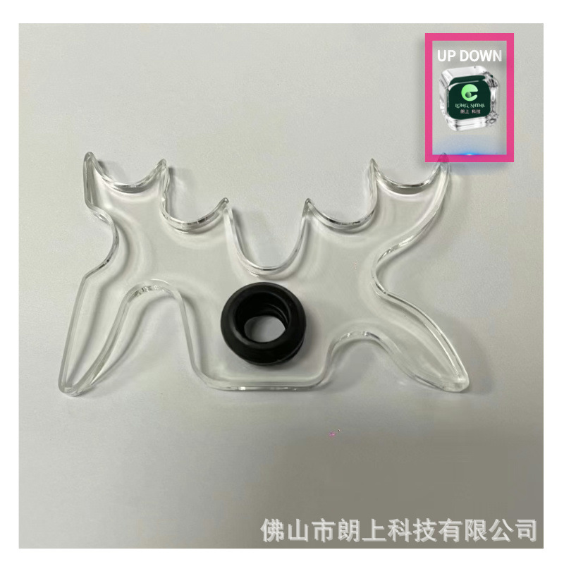亚克力透明九球杆架杆头135MM升级版架杆器桌球台球用品鹿角架