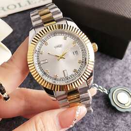 跨境手表间金男表1688 源头厂直批男士通勤表热卖款男士手表