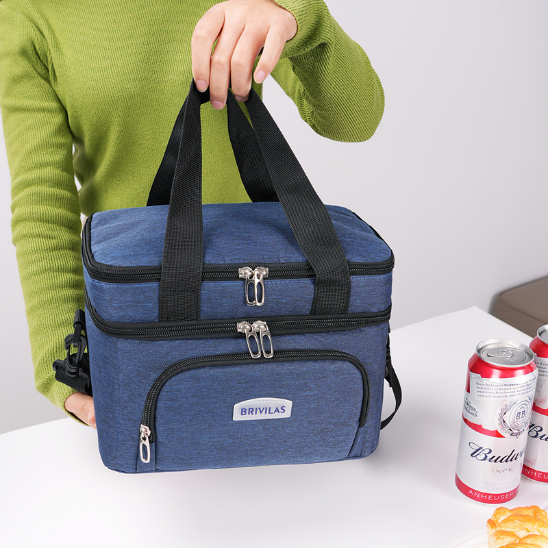 Bolsa de hielo catiónico de venta caliente transfronteriza para acampar bolsas de picnic bolsas de almuerzo de aislamiento de calor bolsas de almuerzo de hielo de mano bolsas