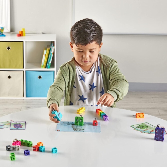 アメリカの数字の積み木number blocks連名hand2mindキューブ子供の幼稚園の教具3|undefined