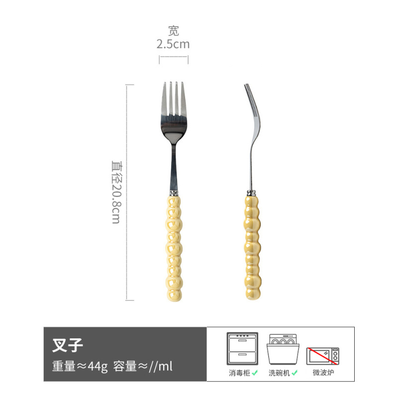 Cuchara de estilo simple retro Tenedor de acero inoxidable vajilla tenedor cuchara de postre cuchara de sopa cuchara de filete occidental tenedor cuchara al por mayor