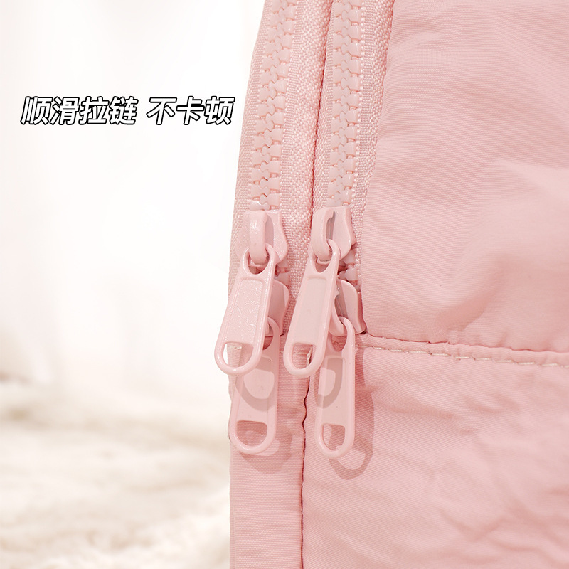 Douyin ホットセールダブルワイドオープン大容量ふわふわ化粧品バッグ女性のハイエンド旅行ポータブルトイレタリー収納袋|undefined