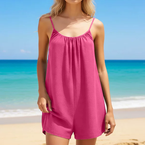 2026 European and American Cross-Border Amazon New Summer Style Solid Color Backless Casual Shorts