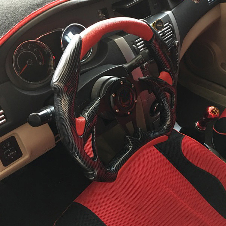13 pulgadas de automóviles de modificación de automóviles CoolPie Steering Wheel Racing Blade semicircular 14 pulgadas Beidou Otto