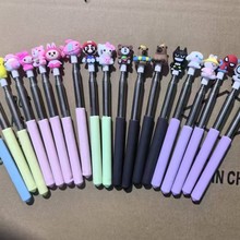 新款卡通可爱软胶造型指读棒课堂教学用品不锈钢可伸缩调节指读棒