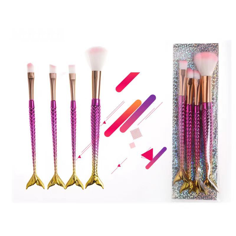 Degradado rojo peludo 4 unidades