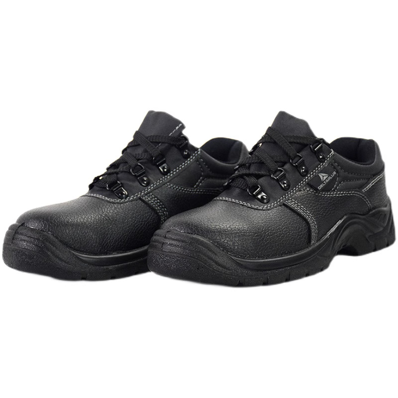 代尔塔301518老虎2代牛皮面低帮防砸防穿刺安全鞋301510升级款)