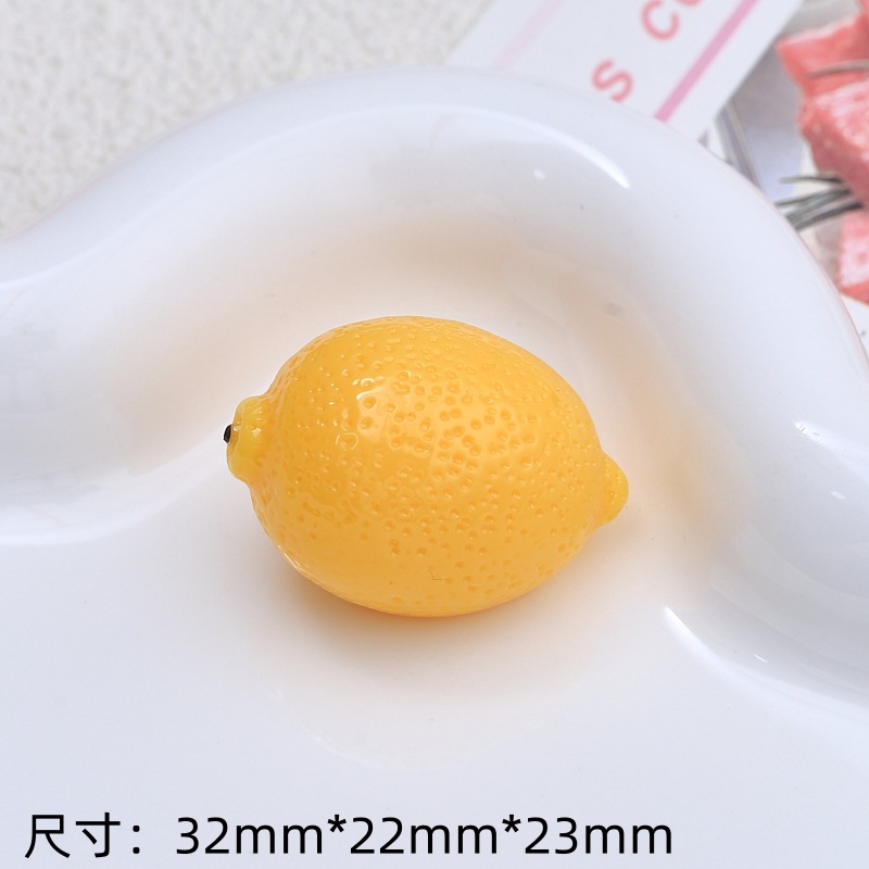 3 차원 시뮬레이션 과일-노란색 레몬