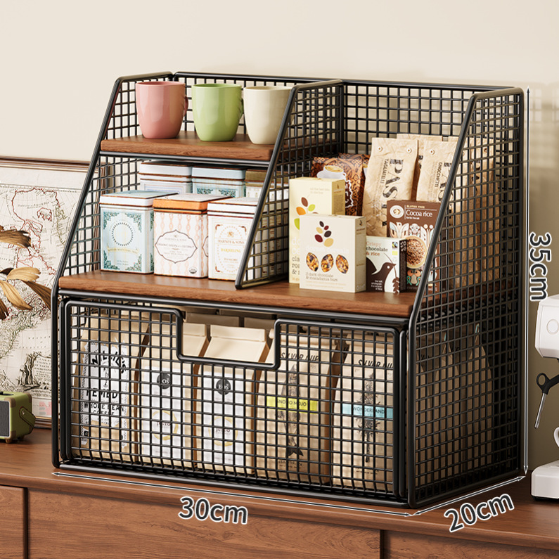 Bar Counter, Dining Table Cabinet, Tea Bag And Cup Rack, Storage Box,...