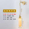 Japanese brass Scandinavian sconce for bed for living room, ceramics for corridor for gazebo