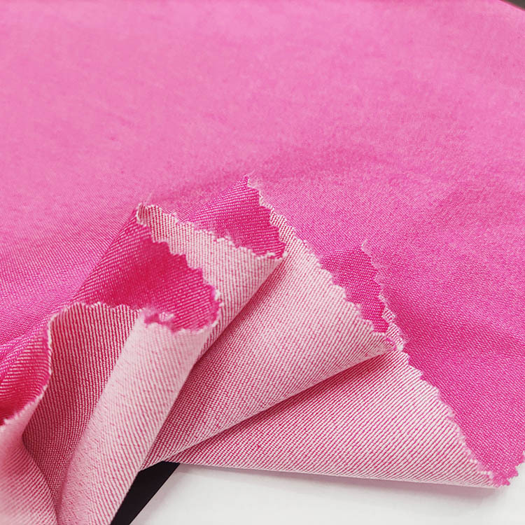 Bajo precio de alta elasticidad color sólido 225gsm tela spandex de algodón twill
