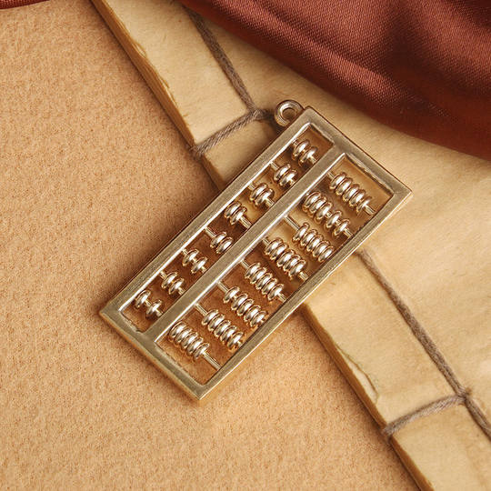 Brass Single Ear Activity Ruyi Dragon and Phoenix Abacus Car Key Chain Pendant Pendant Creative Bag Keychain