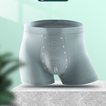 莫代尔石墨烯男士内裤颗粒按摩男平角裤性感青年潮流大码裤头