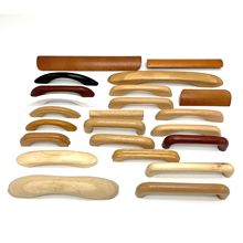 厂家直供实木家具拉手衣橱柜门抽屉把手原木双孔门拉手木质弓形拉