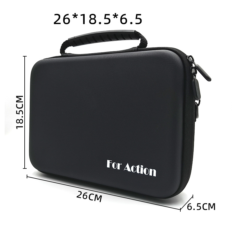 适用DJI大疆Action4/5pro收纳包便携osmo运动相机全能套装配件盒