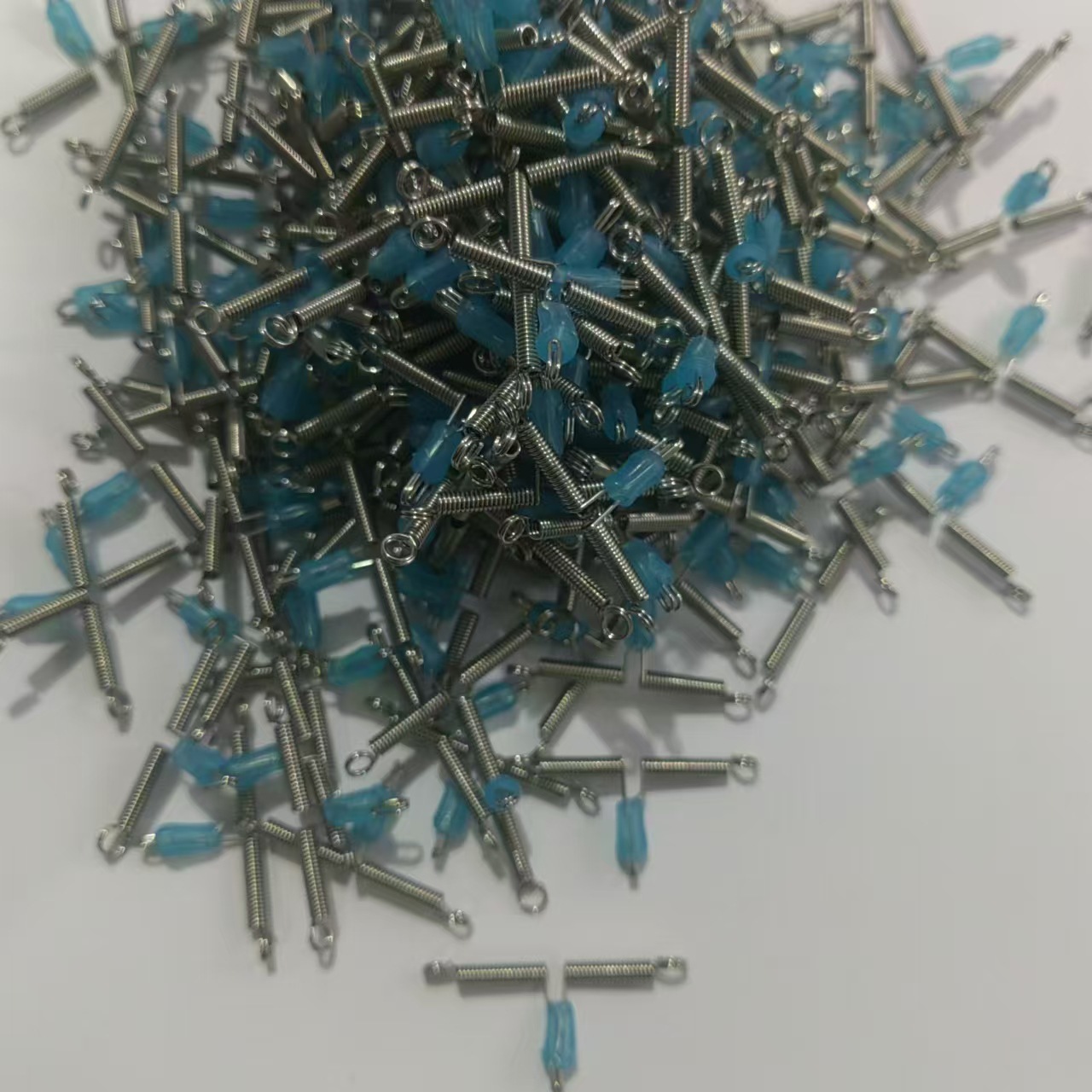 快拆弹簧分叉器快挂子线分购器防绕弹簧渔具小配件渔具双钩子线夹