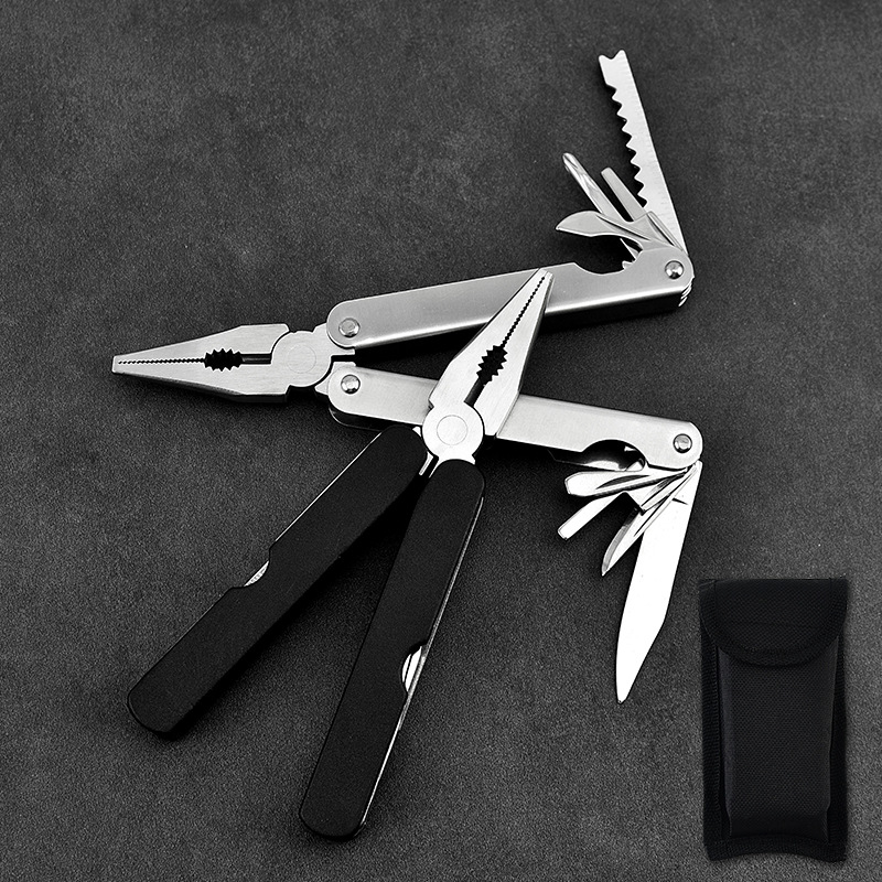 户外多功能折叠刀不锈钢多用途户外折叠钳伸缩组合野外应急工具钳