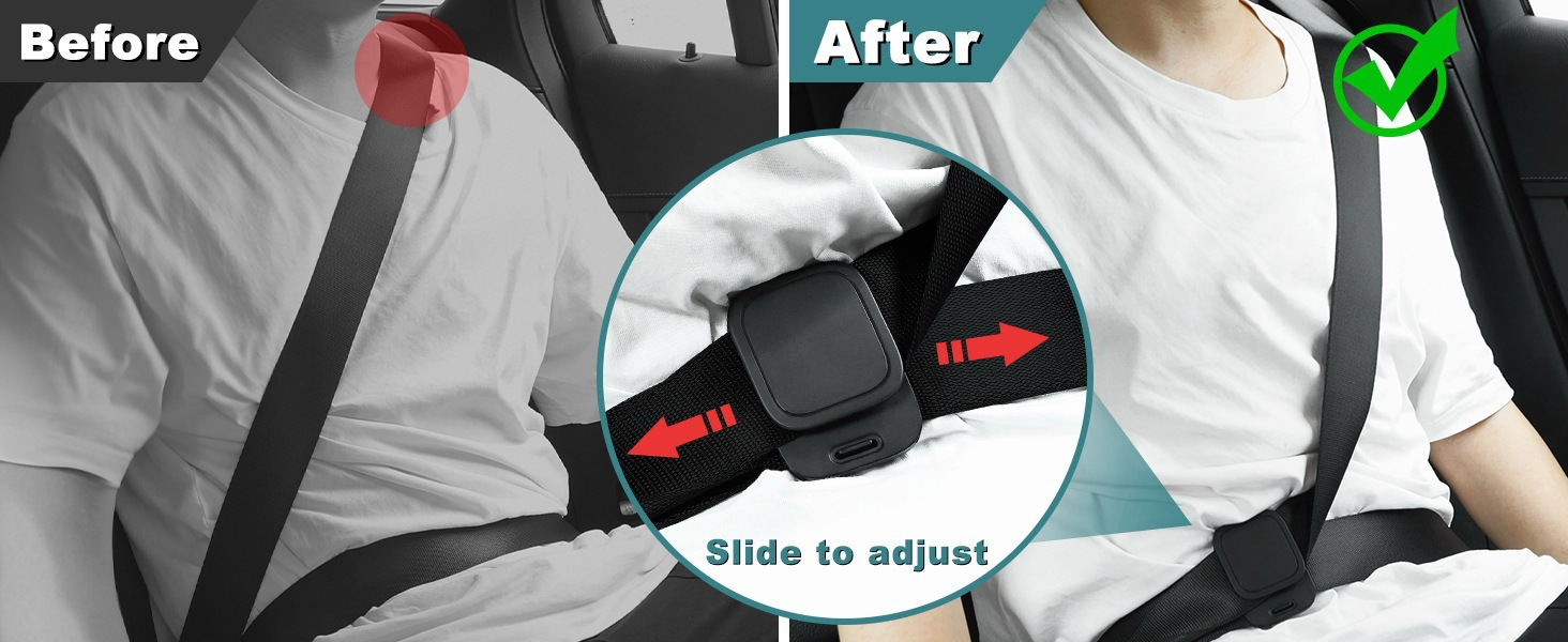 Cross-Border Car Seat Belt Adjuster, Car Accessories, Shoulder and Neck Protection Locking Buckle, Universal for All Small Car Models