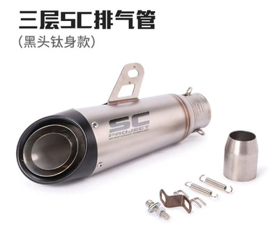 street R3 MT07 S1000RR, Exhaust pipe - 51mm-diameter-e-type