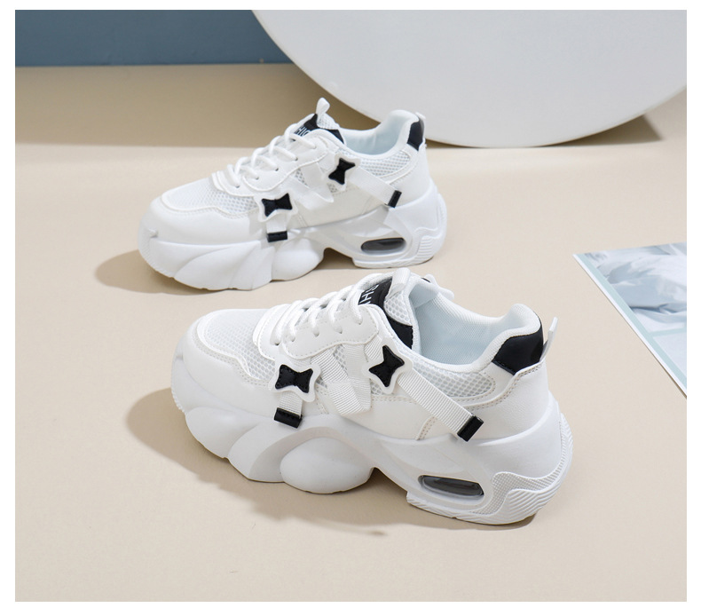 Sneakersy chunky dad style buty do biegania na platformie_voghion.com