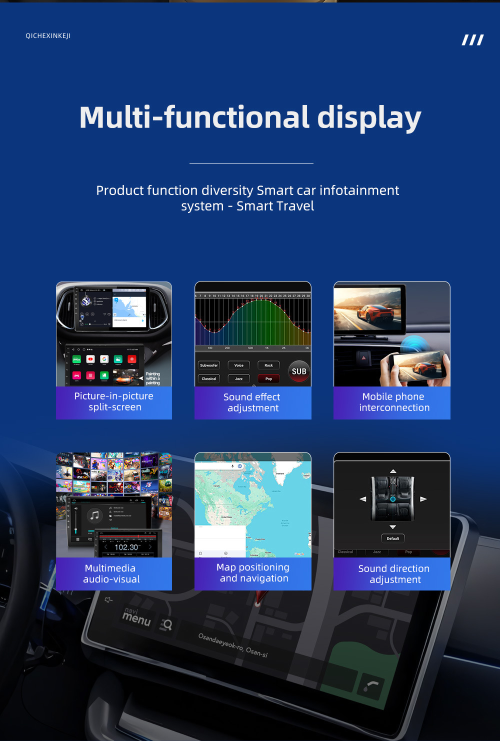 CarPlay Car Navigation GPS Stereo for Honda Civic 2016-21dvd