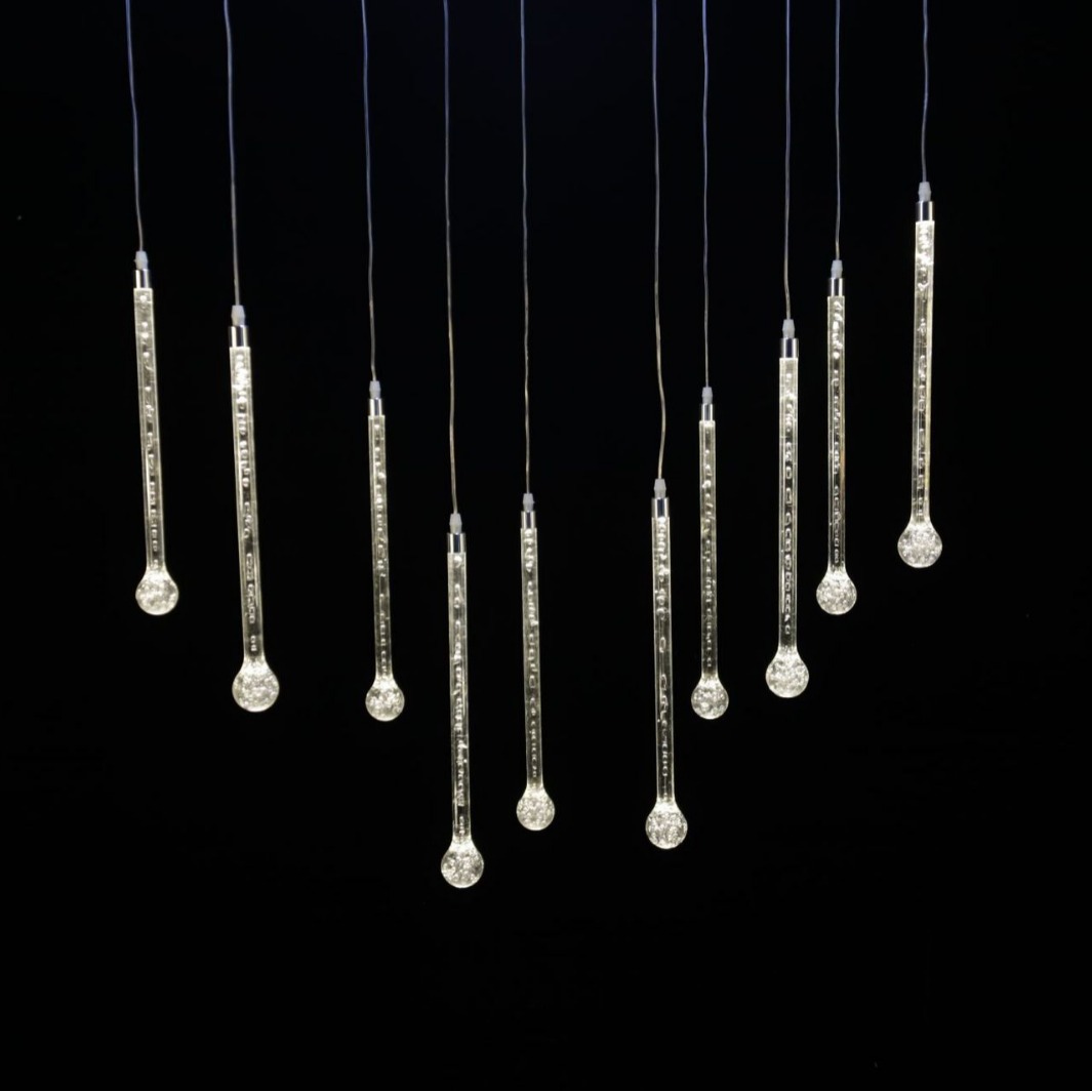 Salón de bodas 10 cabeza 44cm lámpara de gota de agua lámpara de escenario de boda atmósfera lámpara led