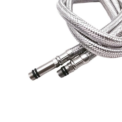 304 stainless steel braided pointed nozzle soft tube faucet inlet pipe basin sink accessories hot and cold upper water supply