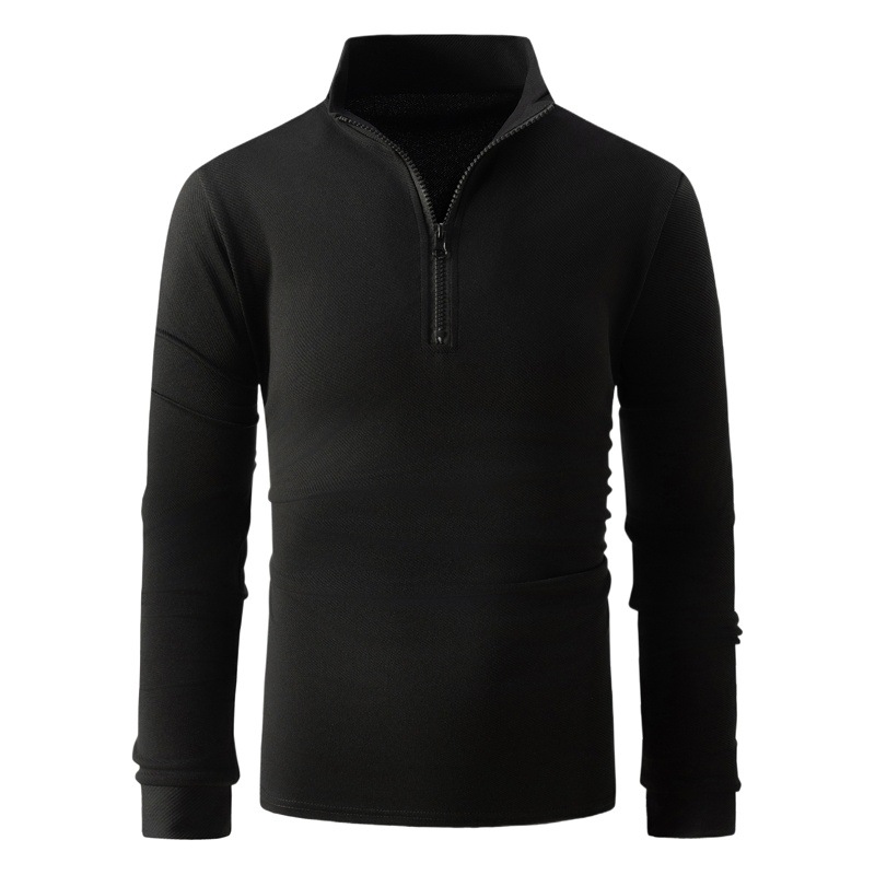 Europa y América ins transfronteriza 2023 Verano venta rápida Amazon Polo cremallera manga larga hombres deportes Polo camisa