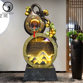 流水摆件;树脂工艺品;客厅落地摆件