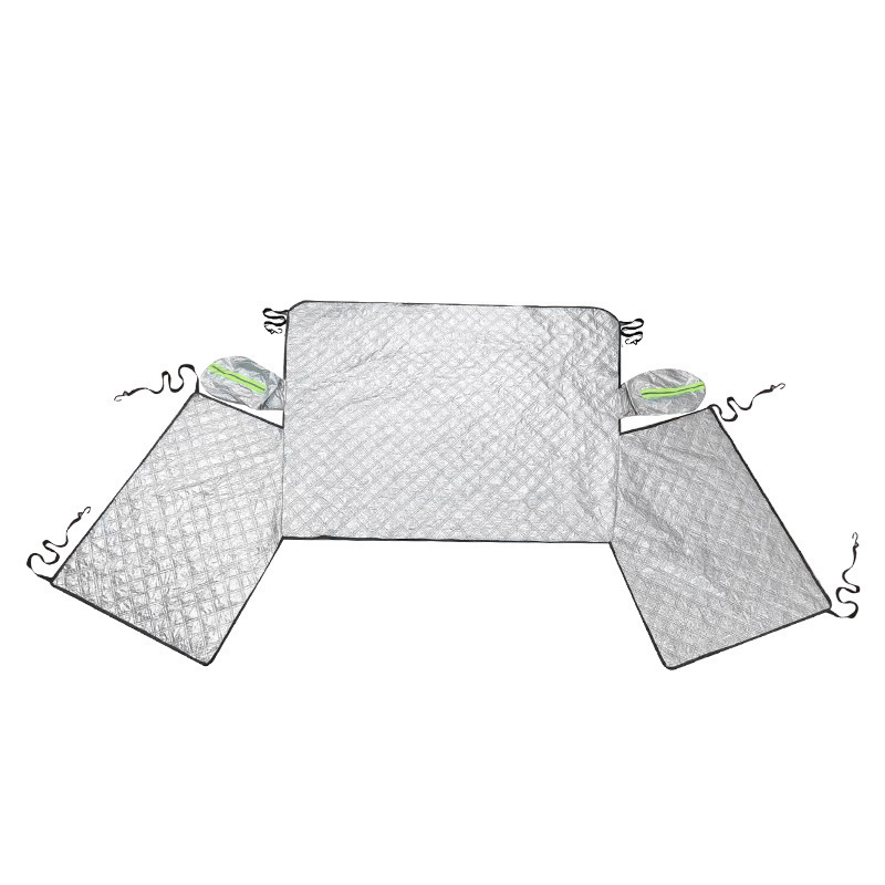 Qìchē Car Snow Cover Magnetic Windshield Cover Frost Protector (Car snow shield) - 6-hooks-8-magnets-260125cm