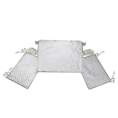 Car Snow Cover Cross-Border Wholesale Magnetic Snow Cover Front Windshield Snow Cover Cold and Frost Protection Half Cover Car Cover (Car snow shield) - 6-hooks-and-8-suction-260125cm