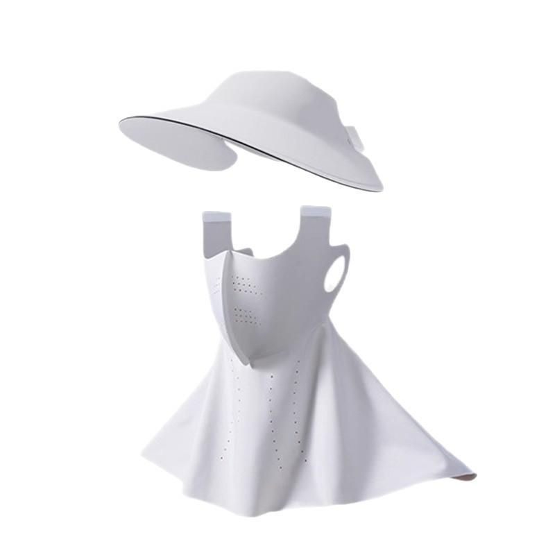Máscara de sombrero solar máscara integral para cubrir toda la cara de la mujer cara ultravioleta Gini verano nuevo hielo máscara transpirable