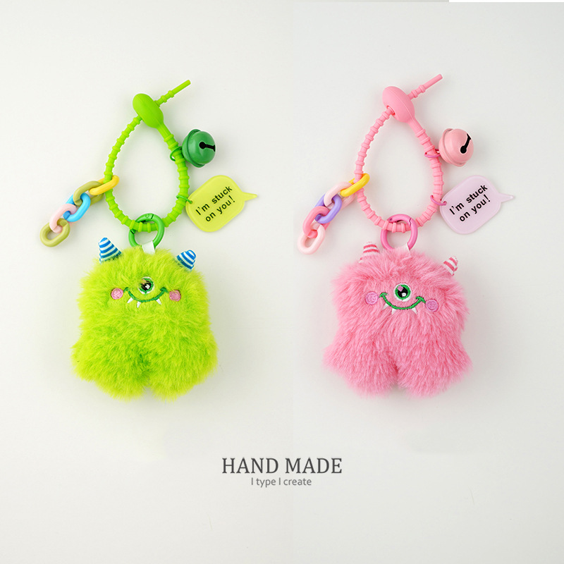 キーホルダー｜可愛いモンスター・ぬいぐるみ・バックパック用・カートゥーン・スマホストラップ・ギフト用