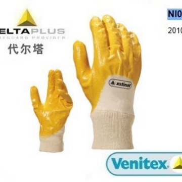 Delta 201015 guantes recubrimiento de inmersión Dingqing industrial resistente al desgaste a prueba de aceite a prueba de agua guantes de protección laboral