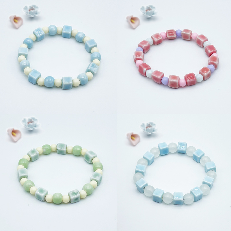 景德镇陶瓷手串手链不掉色女学生高级感新中式百搭国风饰品手饰