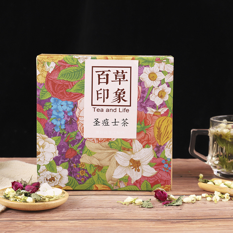 Source factory wholesale St. Doudou Tea Rose Jasmine Lotus Herbal Tea Bags Silver Flower Combination Flower Tea Dropshipping