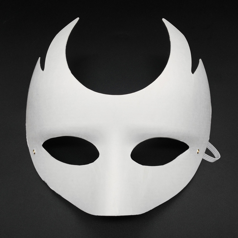 Carnaval máscara de papel pulpa en blanco pintado a mano Copa del Mundo pintura de ayudas didácticas de jardín de infantes 3D DIY pintado a mano facial