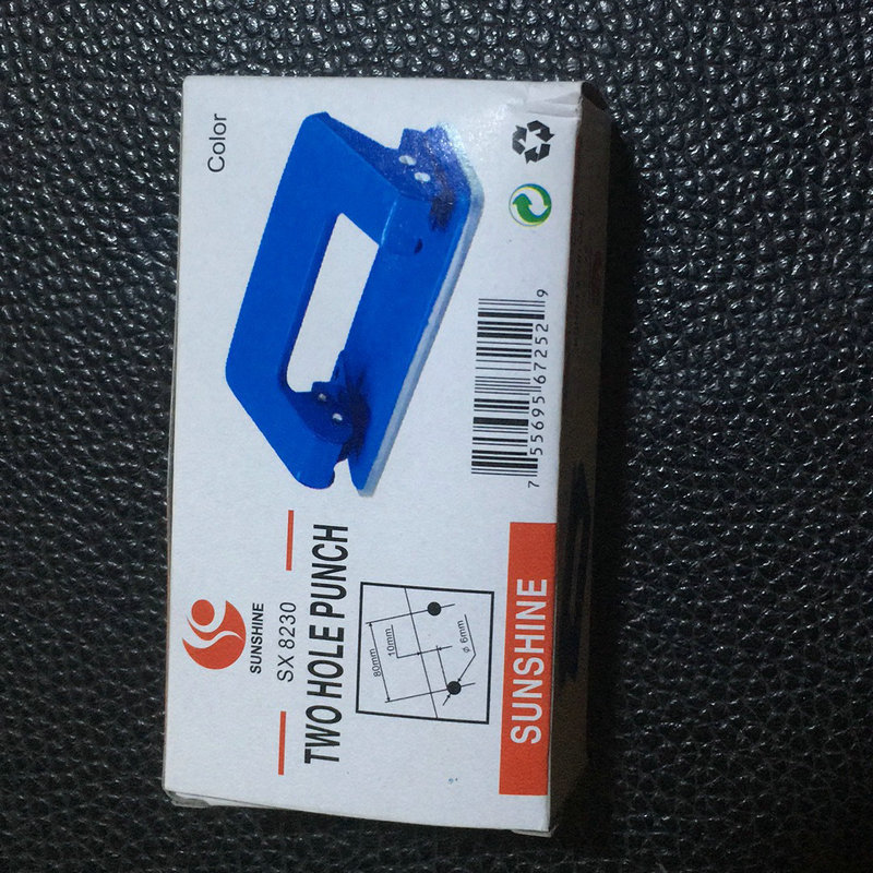 Máquina punzonadora de doble agujero de metal de fábrica máquina punzonadora manual de dos agujeros máquina punzonadora Oficina personalización al por mayor