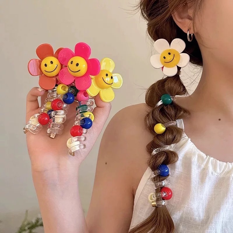 クロスボーダー編み込み電話コードヘアゴムパールストレート編み込みツール女性のハイポニーテールバブル編み込みヘアロープヘアアクセサリー|undefined