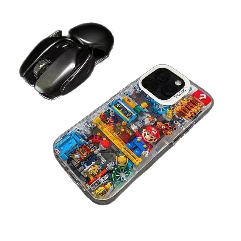 Nuevos bloques de construcción para iPhone 16 funda para teléfono móvil Apple 15promax/14 personalidad 13pro12 Europa y América 11XR