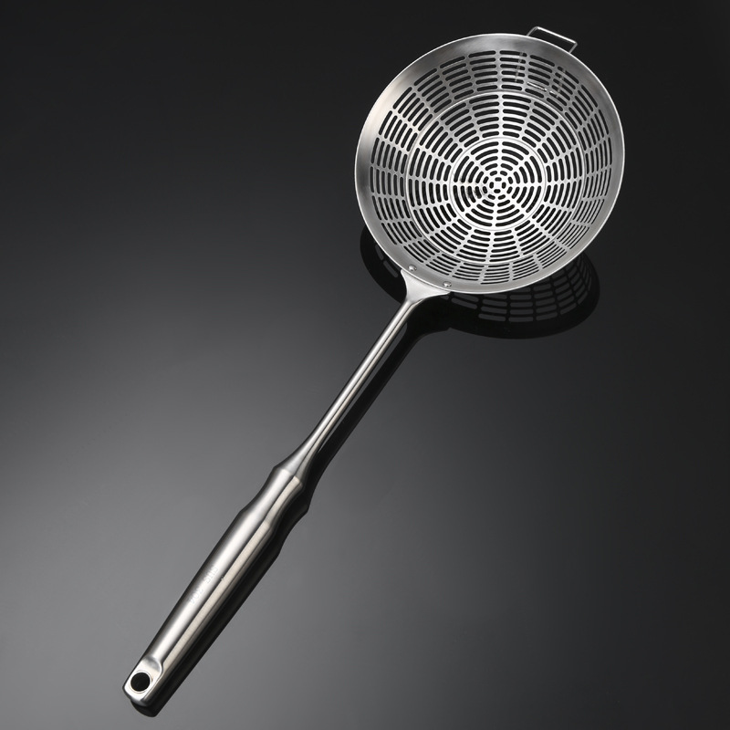 304 acero inoxidable cucharas de cocina doméstica cucharas de alambre de mango de calabaza espesa olla caliente bolinchas de pesca cucharas comerciales grandes