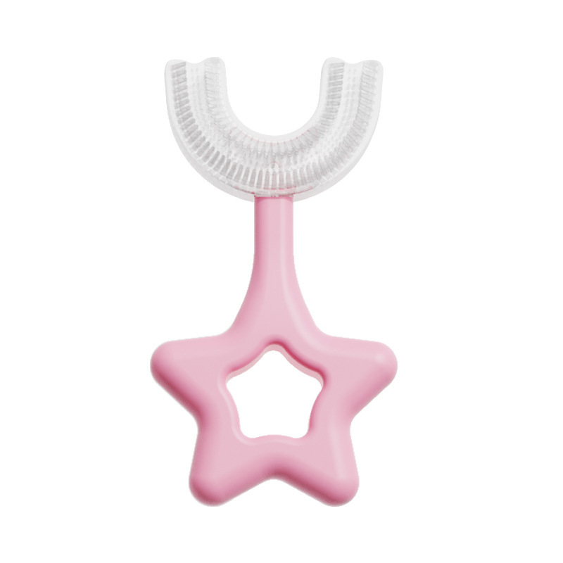 Cepillo de dientes en forma de U cepillo de dientes de silicona cepillo de dientes en forma de U para niños (los productos de procesamiento de liquidación no son reembolsables ni intercambiados)