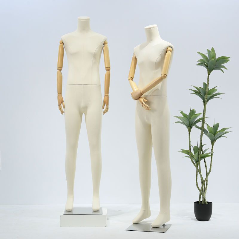 Maniquí Delgado Tapizado de Cuerpo Entero de Fibra de Vidrio image 2