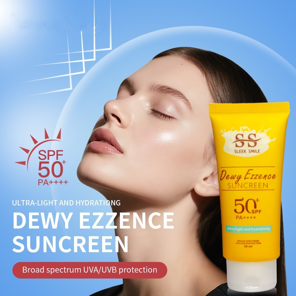 跨境外贸紫外线防护乳 SUNSCREEN 防水防汗防紫外线水润清爽批发