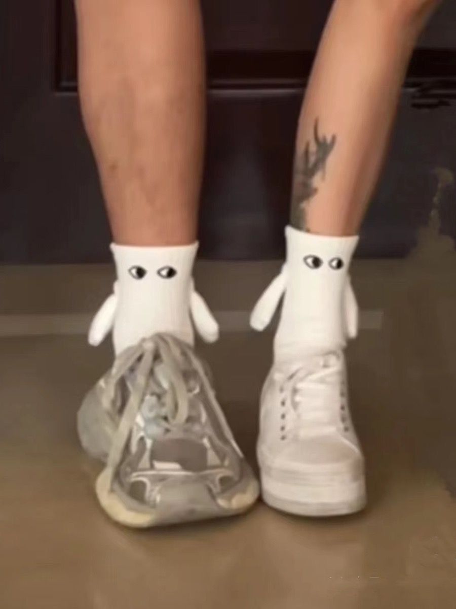 All Seasons Season Unisex Gender Unisex Cartoon Style  Face Spandex Polyester Cotton Crew Socks A Pair