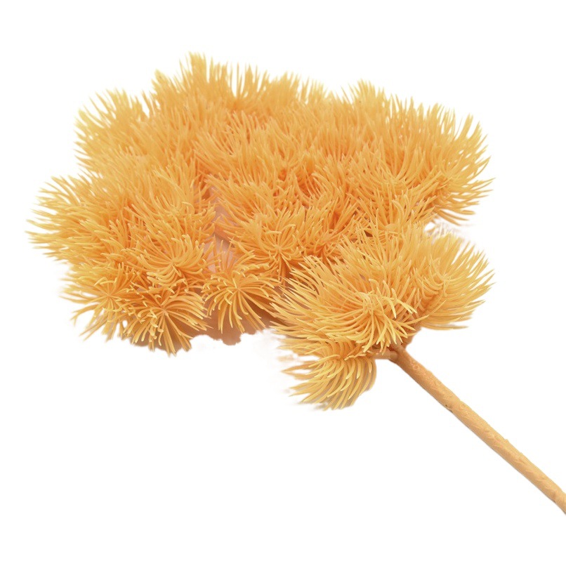 Simulación de ramas de pino verde hermosa Luohan Cliff Bai Pino decoración de interior simulación falsa planta de plástico maceta adornos