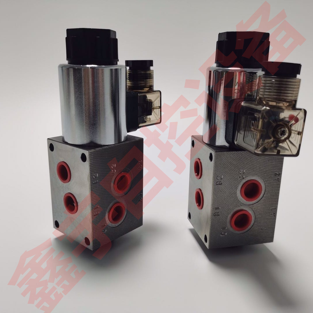 二位六通电磁阀多回路切换阀 两位六通回路选择阀 G3/8压力25Mpa