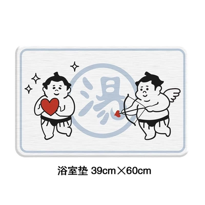Diatom Mud Quick-Drying Foot Mat | Avtomobil döşəmə paspasları - gzn-bath-mat-sumo-soup-354509cm-square-white-background